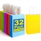 32 PCS Paper Gift Bags, Kraft Paper Party Favor Bags Bulk with Handles for Kids Birthday, Baby Shower, Crafts, Wedding, Party Supplies (6 Colors)…